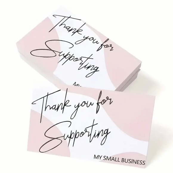 50 Thank you cards for resellers or your small business. Business card size - Picture 5 of 13
